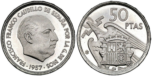 ESTADO ESPAÑOL 50 PESETAS 1957*72