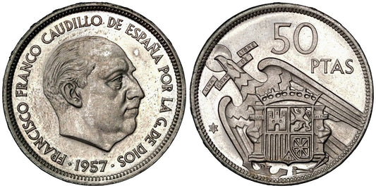 ESTADO ESPAÑOL 50 PESETAS 1957*69