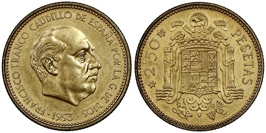 ESTADO ESPAÑOL 2,5 PESETAS 1953*69