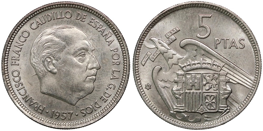 5 PESETAS 1957*60