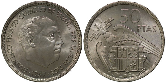 ESTADO ESPAÑOL 50 PESETAS 1957*67