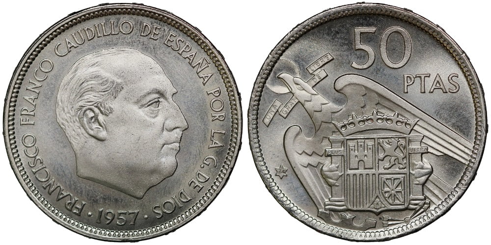 ESTADO ESPAÑOL 50 PESETAS 1957*74