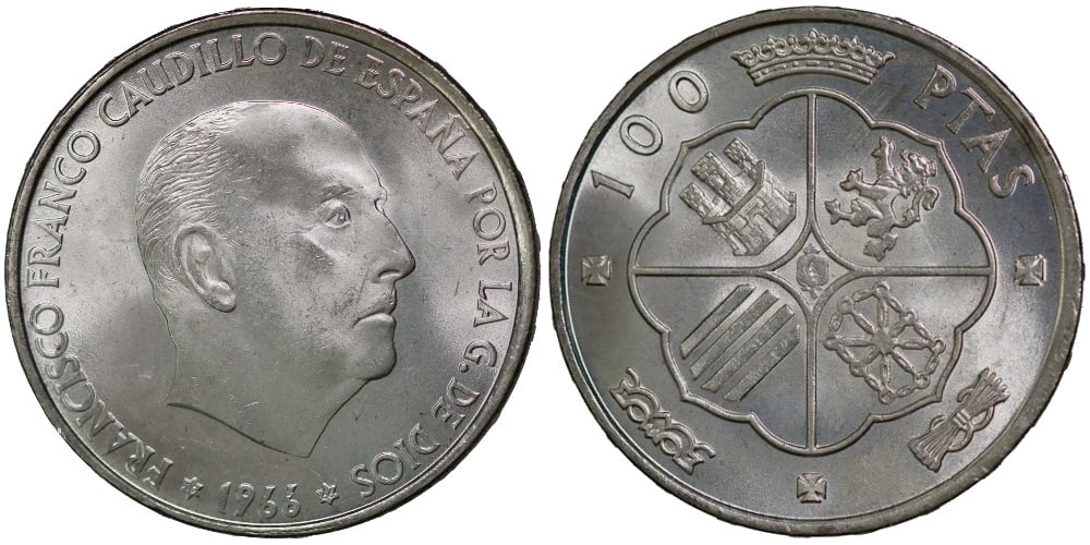 ESTADO ESPAÑOL 100 PESETAS 1966*66